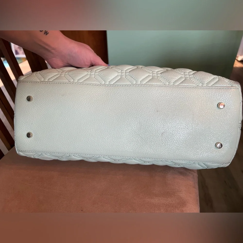 Kate Spade Rachelle Astor Quilted Mint Green Handbag - Picture 7 of 8